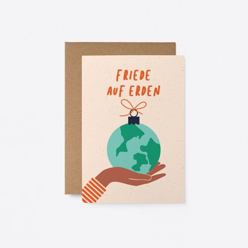 Friede auf Erden - German greeting card