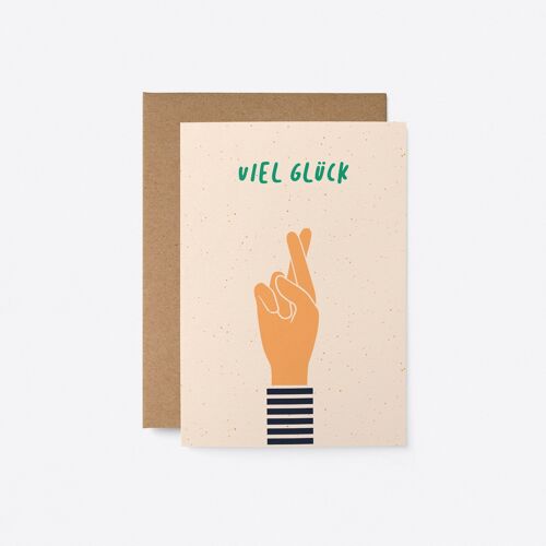 Viel Glück - German greeting card