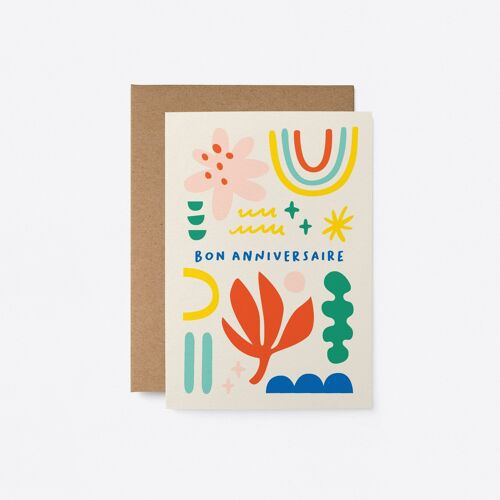 Bon anniversaire - Carte de voeux