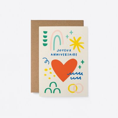 Joyeux anniversaire - Carta de Voeux