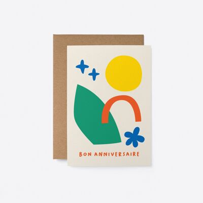 Buon anniversario - Carte de voeux