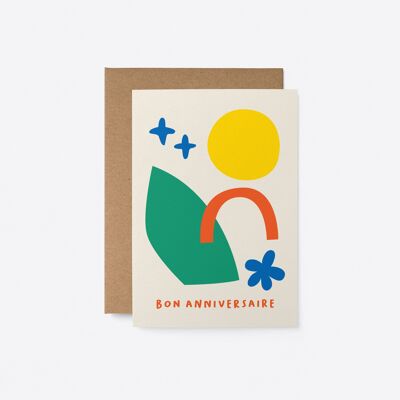 Bon anniversaire - Carte de voeux