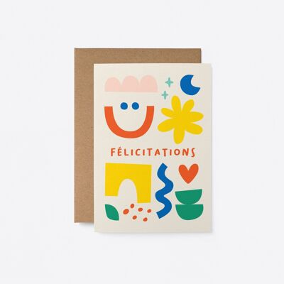 Félicitations - Carte de voeux