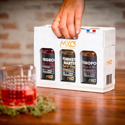 Box mit 3 MXO-Cocktails 20cl