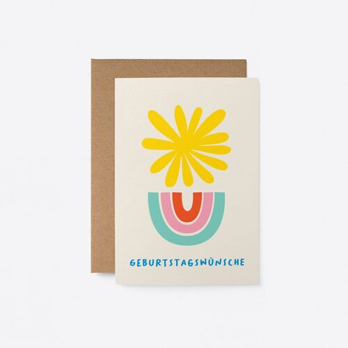 Geburtstagswünsche - German greeting card
