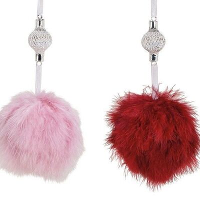 Hanger ball made of feather
