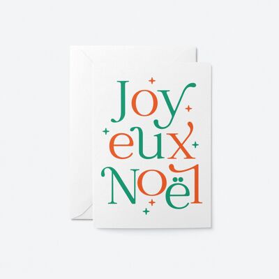 Joyeux Noël - Carte de voeux