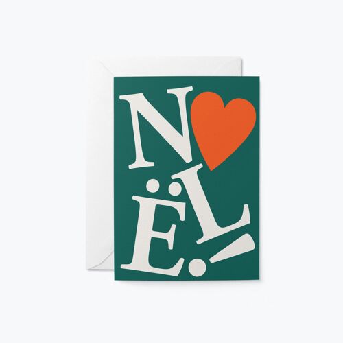 Noel! - Christmas Card - Seasonal Greeting Card - Holiday Card