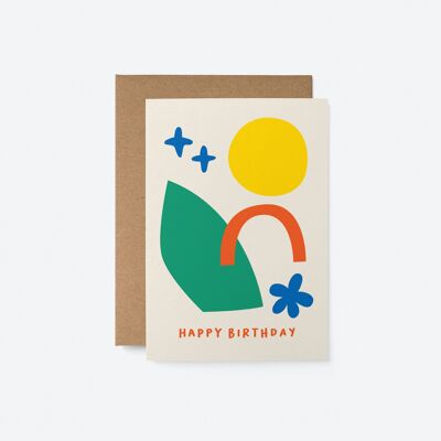 Feliz cumpleaños - Tarjeta de felicitación