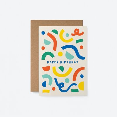 Joyeux anniversaire - Carte de voeux