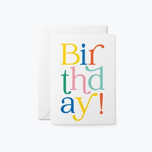 Birthday - Greeting card