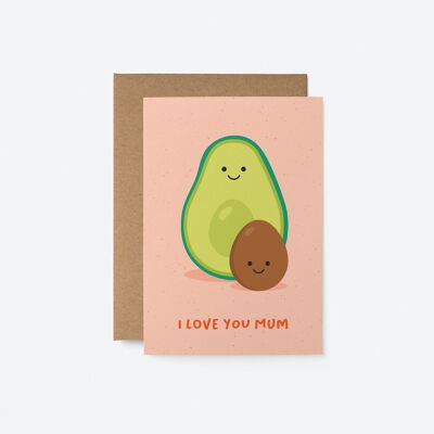 Te amo mamá - Tarjeta de felicitación