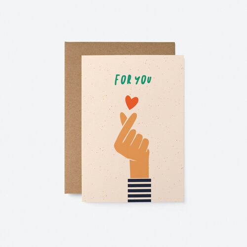 For You - Friendship greeting card