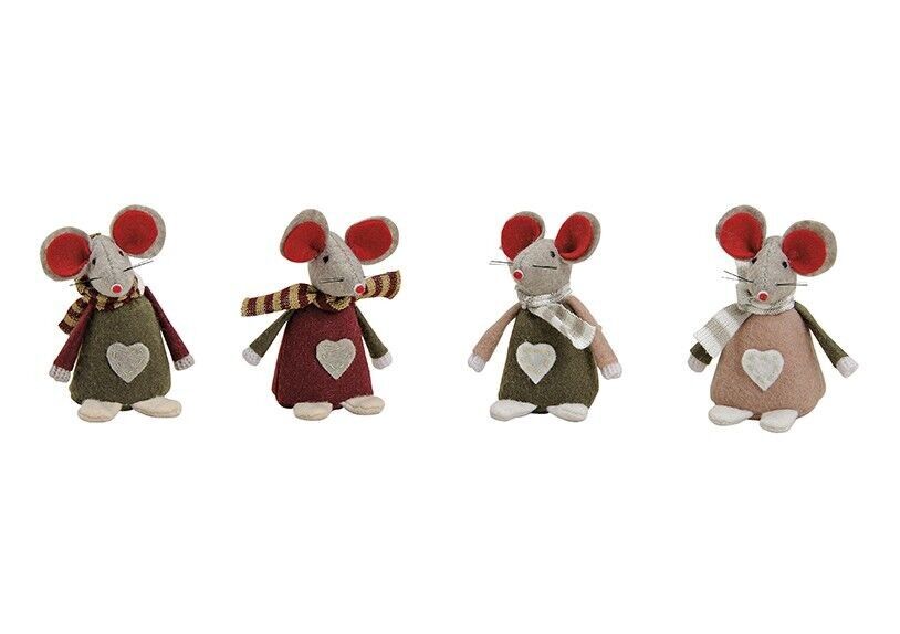 Wintermaus aus Filz/Textil