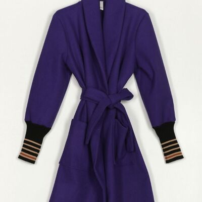 Cappotto lungo viola