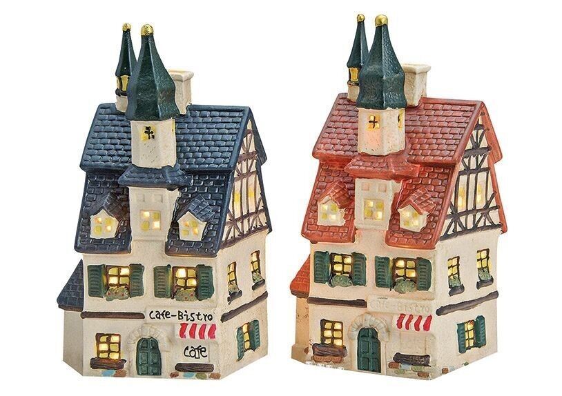 Café Bistro en porcelaine, 2 assortis, L10 x P8 x H20 cm