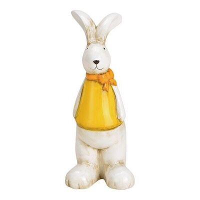 Conejo de cerámica amarillo (An / Al / Pr) 8x19x5cm