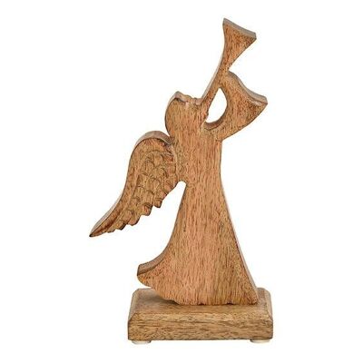 Stand angel made of mango wood brown (W / H / D) 12x20x6cm