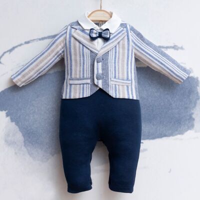 A Pack of Four Sizes Boys Spring, Autumn Jacket Style Non-Footed Overall