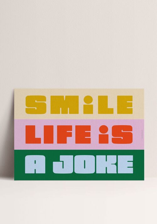 Poster - Smile, Life is a Joke