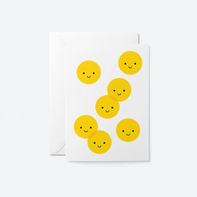 Viel Lächeln – Grußkarte für jeden Tag