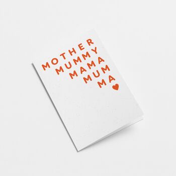 Mère - Carte de voeux pour la fête des mères 2