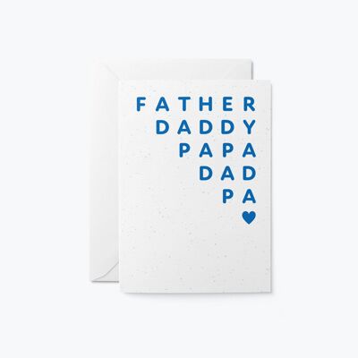 Padre - Tarjeta de felicitación del Día del Padre