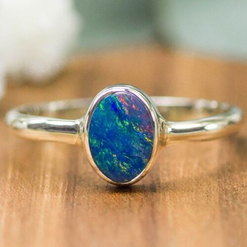 925 Silber Ring | Opal Doublette
