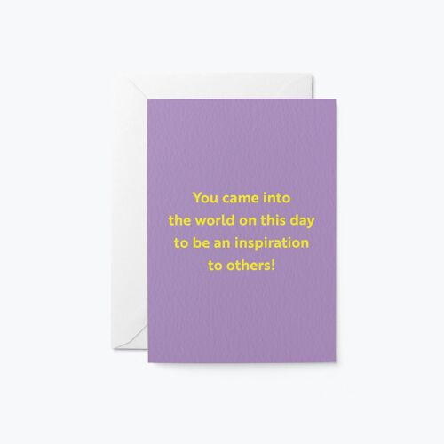 This day - Birthday greeting card