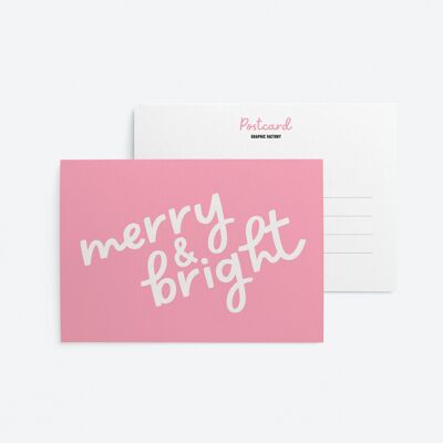 Merry & Bright - Postkarte