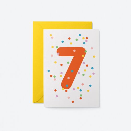 7th Birthday Card