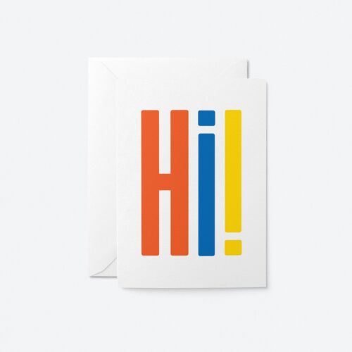 Hi! - Friendship greeting card