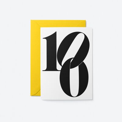 100e anniversaire - Carte de voeux
