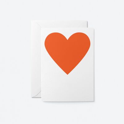 Big heart - Love greeting card