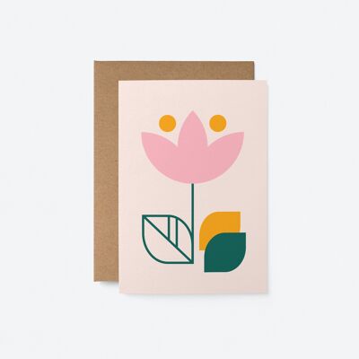 Fleur No 2 - Carte de vœux de tous les jours