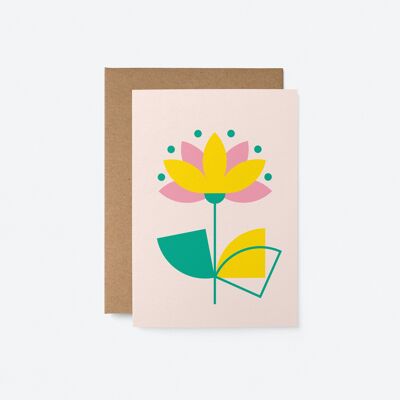 Fleur No 4 - Carte de vœux de tous les jours