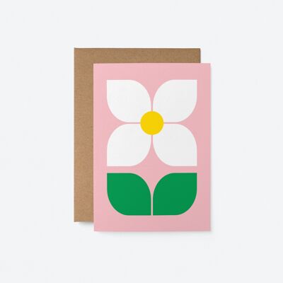 Fleur No 6 - Carte de voeux de tous les jours