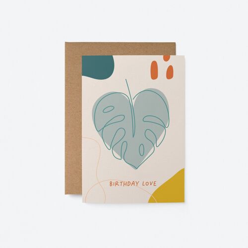 Birthday love - Greeting card