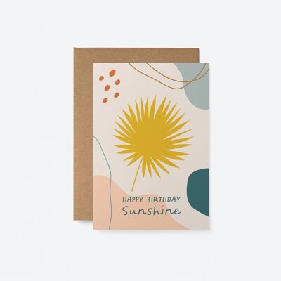 Happy birthday sunshine - Greeting card