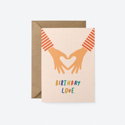 Birthday love - Greeting card