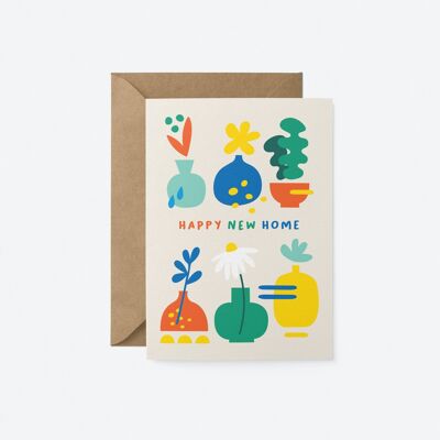 Happy New Home - Housewarming greeting card