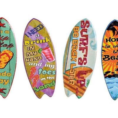 Tabla de surf imán de cerámica multicolor 4 veces