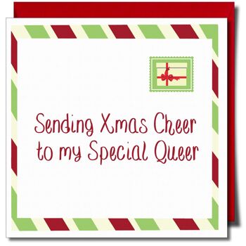Envoi de Noël à mon spécial Queer. Carte de Noël. 1