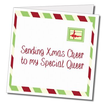 Envoi de Noël à mon spécial Queer. Carte de Noël. 2