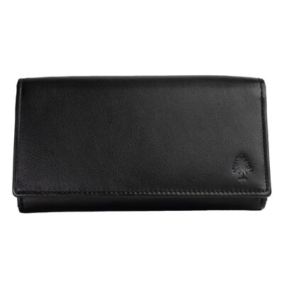Jiro wallet for women, large, many compartments, leather wallet for men