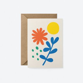 Fleur - Carte de vœux de tous les jours 1