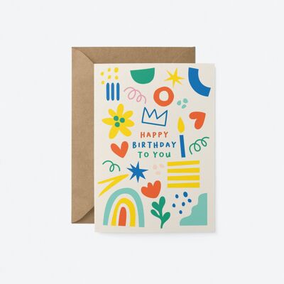 Happy Birthday - Greeting card