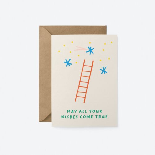 May all your wishes come true - Birthday greeting card