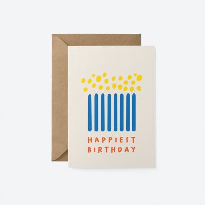 Happiest Birthday - Greeting card