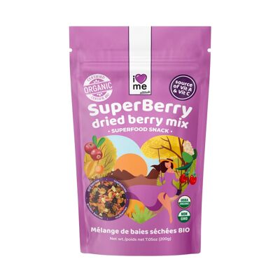 Mezcla ORGÁNICA de SuperBerry: goji, arándanos, moras, physalis